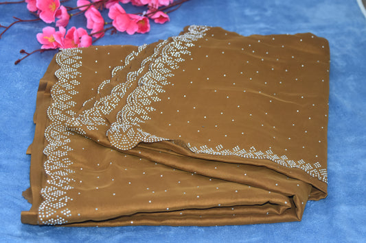 GEORGETTE SAREE WITH CUTWORK DESIGN